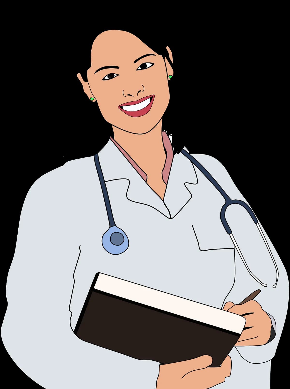 Illustration of a female doctor at Jerou